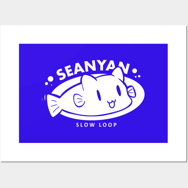 Slow Loop Sea Nyan Wall Art by aniwear